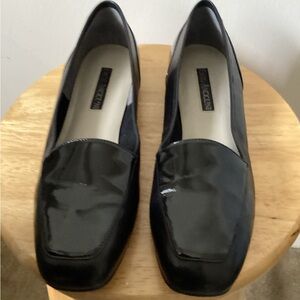 Enzo Angiolini Black Leather Loafers